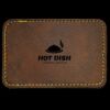 Faux Leather Engravable Patch - Round-Corner Rectangular Thumbnail
