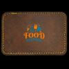 Faux Leather Engravable Patch - Round-Corner Rectangular Thumbnail