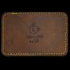 Faux Leather Engravable Patch - Round-Corner Rectangular Thumbnail