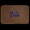 Faux Leather Engravable Patch - Round-Corner Rectangular Thumbnail