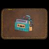 Faux Leather Engravable Patch - Round-Corner Rectangular Thumbnail