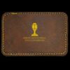 Faux Leather Engravable Patch - Round-Corner Rectangular Thumbnail