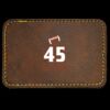 Faux Leather Engravable Patch - Round-Corner Rectangular Thumbnail
