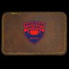 Faux Leather Engravable Patch - Round-Corner Rectangular Thumbnail