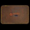 Faux Leather Engravable Patch - Round-Corner Rectangular Thumbnail