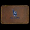 Faux Leather Engravable Patch - Round-Corner Rectangular Thumbnail