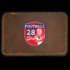 Faux Leather Engravable Patch - Round-Corner Rectangular Thumbnail