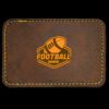 Faux Leather Engravable Patch - Round-Corner Rectangular Thumbnail