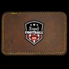 Faux Leather Engravable Patch - Round-Corner Rectangular Thumbnail