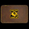 Faux Leather Engravable Patch - Round-Corner Rectangular Thumbnail