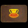 Faux Leather Engravable Patch - Round-Corner Rectangular Thumbnail