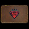 Faux Leather Engravable Patch - Round-Corner Rectangular Thumbnail