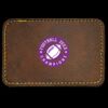 Faux Leather Engravable Patch - Round-Corner Rectangular Thumbnail