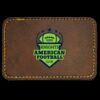 Faux Leather Engravable Patch - Round-Corner Rectangular Thumbnail