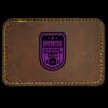 Faux Leather Engravable Patch - Round-Corner Rectangular Thumbnail