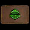 Faux Leather Engravable Patch - Round-Corner Rectangular Thumbnail
