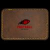 Faux Leather Engravable Patch - Round-Corner Rectangular Thumbnail