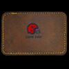 Faux Leather Engravable Patch - Round-Corner Rectangular Thumbnail