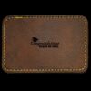 Faux Leather Engravable Patch - Round-Corner Rectangular Thumbnail