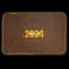 Faux Leather Engravable Patch - Round-Corner Rectangular Thumbnail