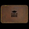 Faux Leather Engravable Patch - Round-Corner Rectangular Thumbnail