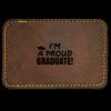 Faux Leather Engravable Patch - Round-Corner Rectangular Thumbnail