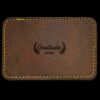 Faux Leather Engravable Patch - Round-Corner Rectangular Thumbnail