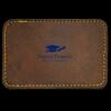 Faux Leather Engravable Patch - Round-Corner Rectangular Thumbnail