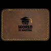 Faux Leather Engravable Patch - Round-Corner Rectangular Thumbnail