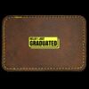 Faux Leather Engravable Patch - Round-Corner Rectangular Thumbnail