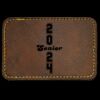 Faux Leather Engravable Patch - Round-Corner Rectangular Thumbnail