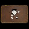 Faux Leather Engravable Patch - Round-Corner Rectangular Thumbnail