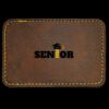 Faux Leather Engravable Patch - Round-Corner Rectangular Thumbnail