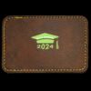 Faux Leather Engravable Patch - Round-Corner Rectangular Thumbnail