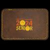 Faux Leather Engravable Patch - Round-Corner Rectangular Thumbnail