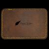 Faux Leather Engravable Patch - Round-Corner Rectangular Thumbnail