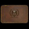 Faux Leather Engravable Patch - Round-Corner Rectangular Thumbnail