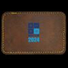 Faux Leather Engravable Patch - Round-Corner Rectangular Thumbnail