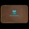 Faux Leather Engravable Patch - Round-Corner Rectangular Thumbnail