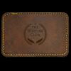 Faux Leather Engravable Patch - Round-Corner Rectangular Thumbnail
