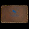 Faux Leather Engravable Patch - Round-Corner Rectangular Thumbnail