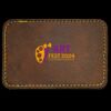 Faux Leather Engravable Patch - Round-Corner Rectangular Thumbnail