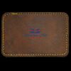 Faux Leather Engravable Patch - Round-Corner Rectangular Thumbnail