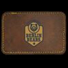 Faux Leather Engravable Patch - Round-Corner Rectangular Thumbnail