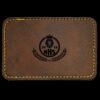 Faux Leather Engravable Patch - Round-Corner Rectangular Thumbnail