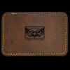 Faux Leather Engravable Patch - Round-Corner Rectangular Thumbnail