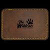 Faux Leather Engravable Patch - Round-Corner Rectangular Thumbnail