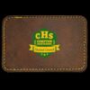 Faux Leather Engravable Patch - Round-Corner Rectangular Thumbnail