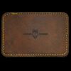Faux Leather Engravable Patch - Round-Corner Rectangular Thumbnail