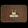 Faux Leather Engravable Patch - Round-Corner Rectangular Thumbnail